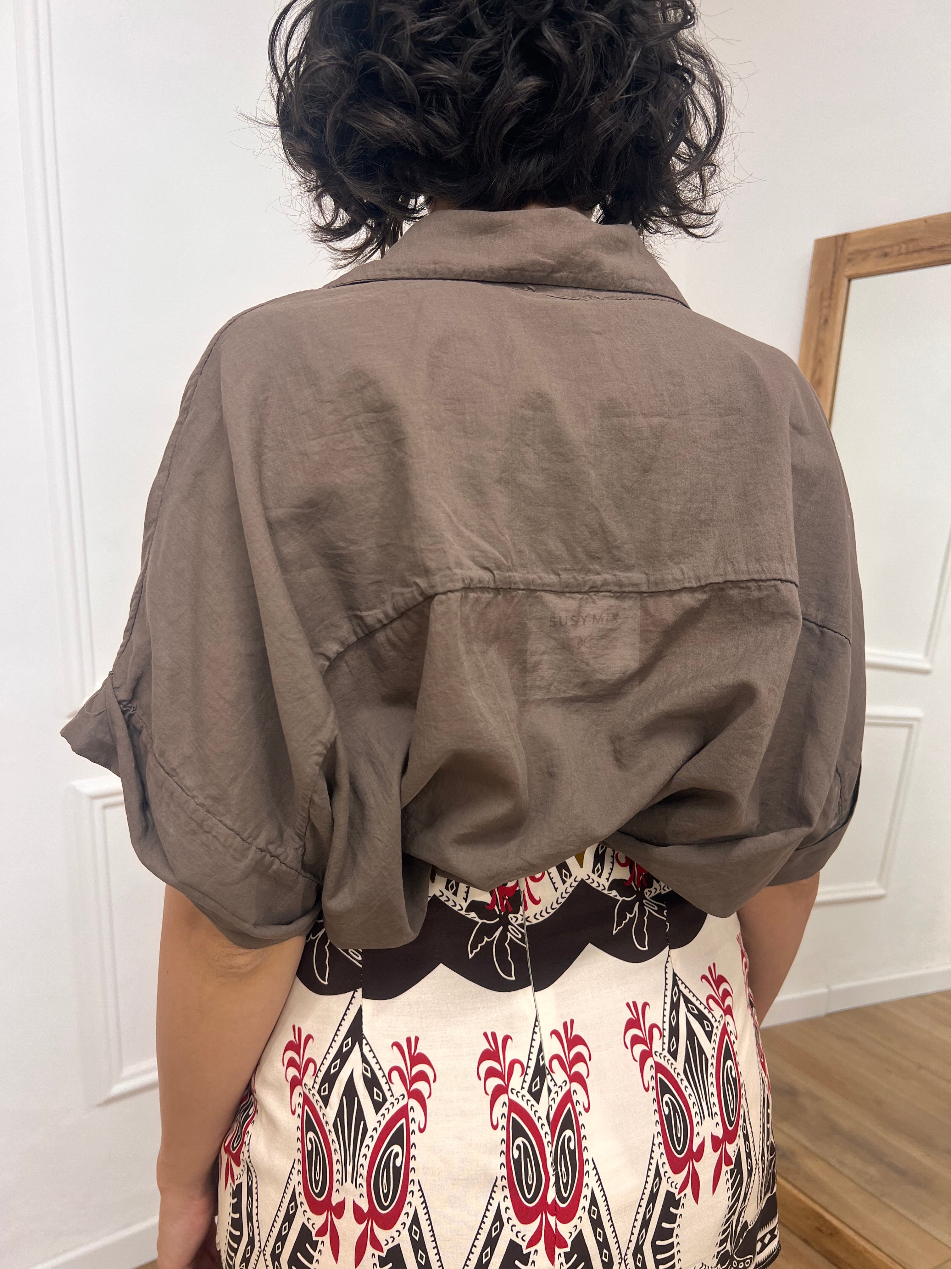 CAMICIA LUNGA MUSSOLA M/C BOTTONI JALE MORO SUSY MIX