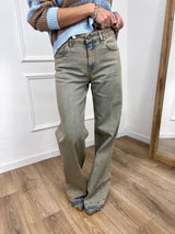 DENIM PALAZZO ORLO SCUCITO JELISA TERRY SABBIATO SUSY MIX