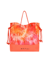 BORSA MARE MANICI IN CORDA FANTASIA ARANCIO