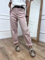 PANTALONE VITA ALTA OVETTO “CUORE” ROSA SUSY MIX
