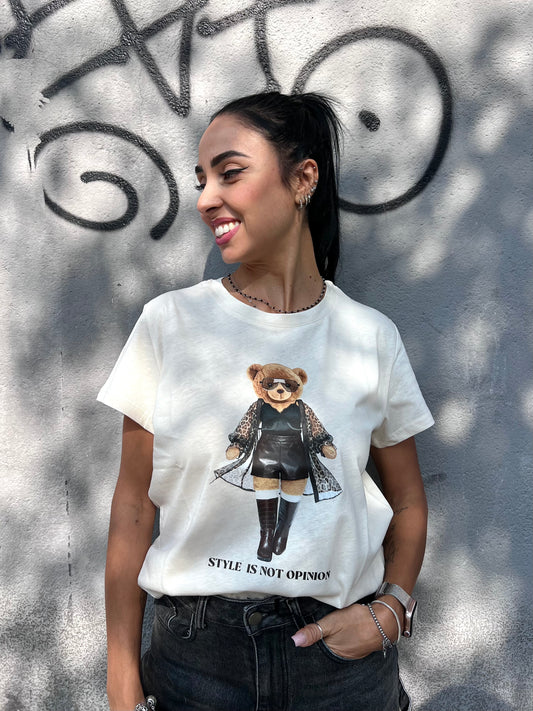 SUSY MIX T-SHIRT BASIC ORSA GLAMOUR BEIGE