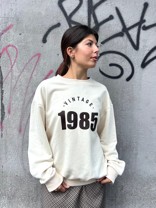 SUSY MIX FELPA OVER “VINTAGE 1985” BURRO