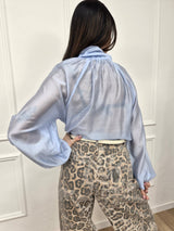 BLUSA CON FIOCCO BARBARA CIELO SUSY MIX