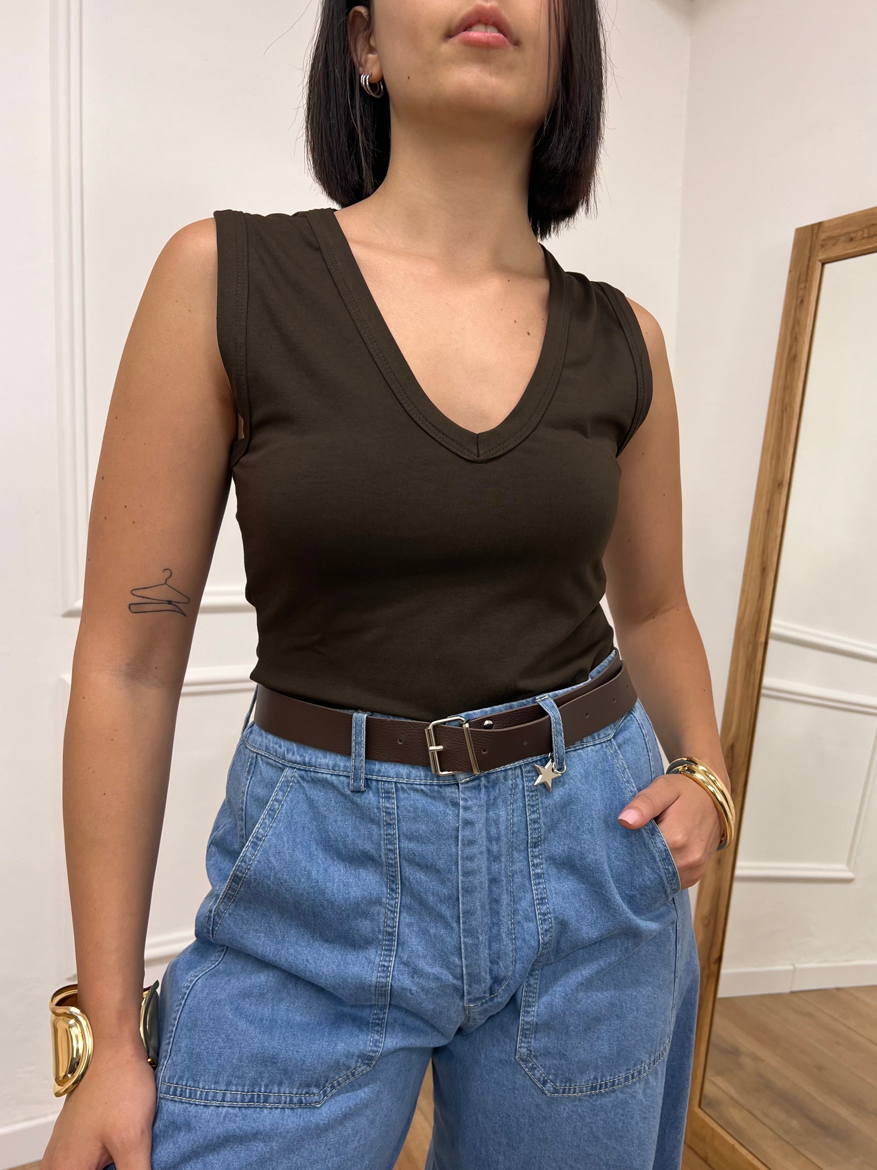CANOTTA FIT SCOLLO V ADEL MORO SUSY MIX