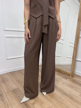 PANTALONE CREP PINCES VANIA MORO SUSY MIX