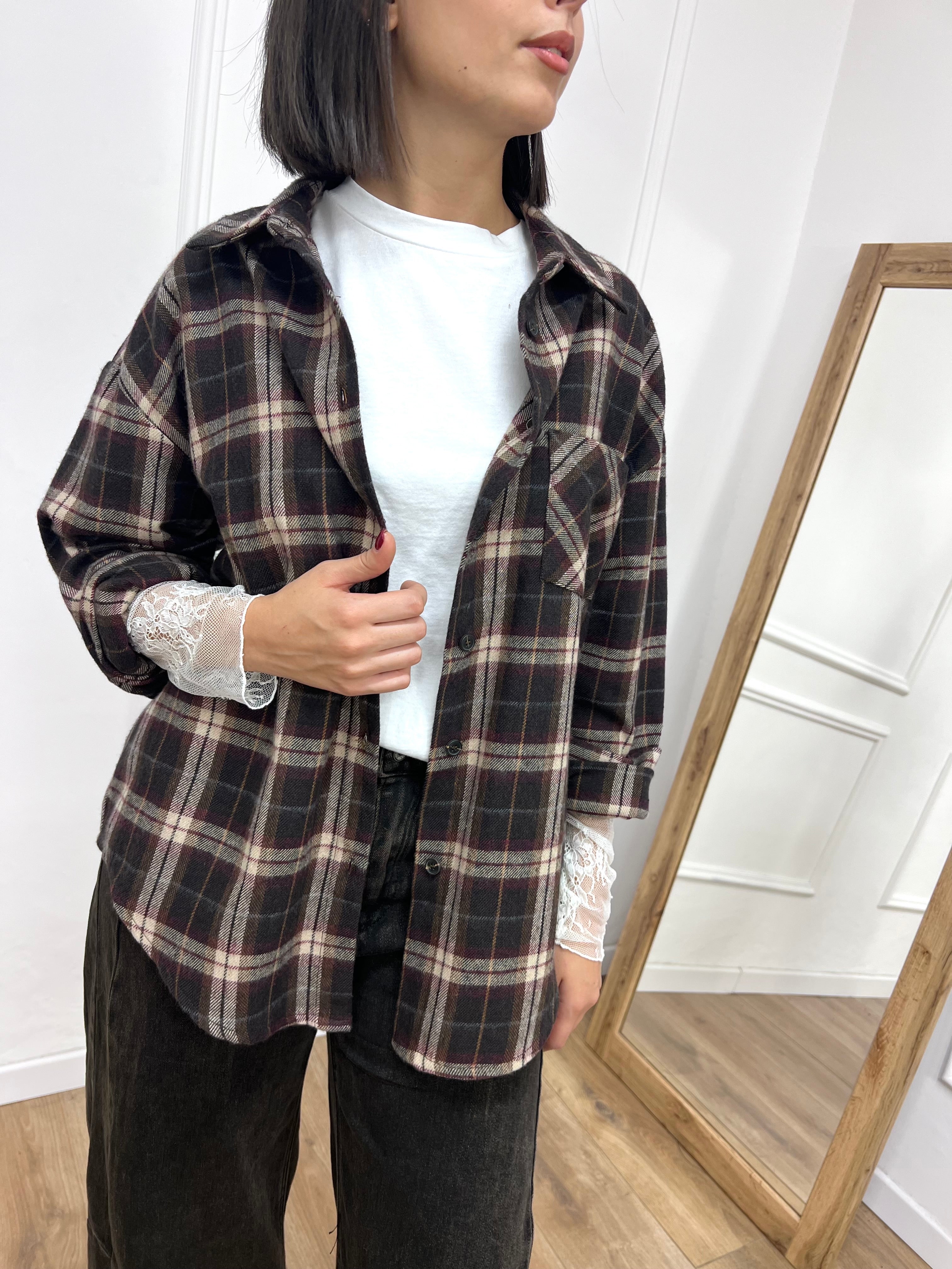 CAMICIA CHECK FLANELLA PAMELA MORO MOTEL