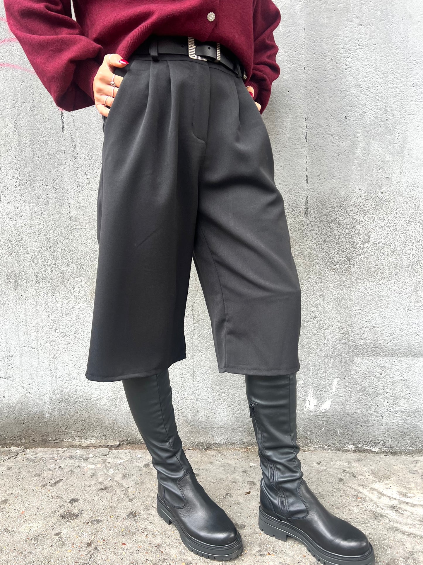 CULOTTES VITA ALTA PINCES SANDRA NERO