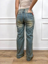 DENIM VITA ALTA STRAIGHT JERIKA SABBIATO SUSY MIX