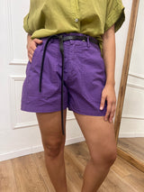 SHORT STELLINA TELA PARACADUTE VIOLA SUSY MIX