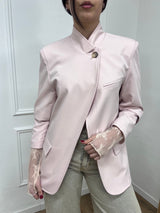 GIACCA LONG BOTTONE ASIMMETRICO NALA ROSA SUSY MIX