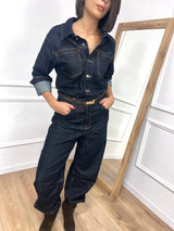 JUMPSUIT DENIM MODELLO BARREL BLU ZERO BOSTON
