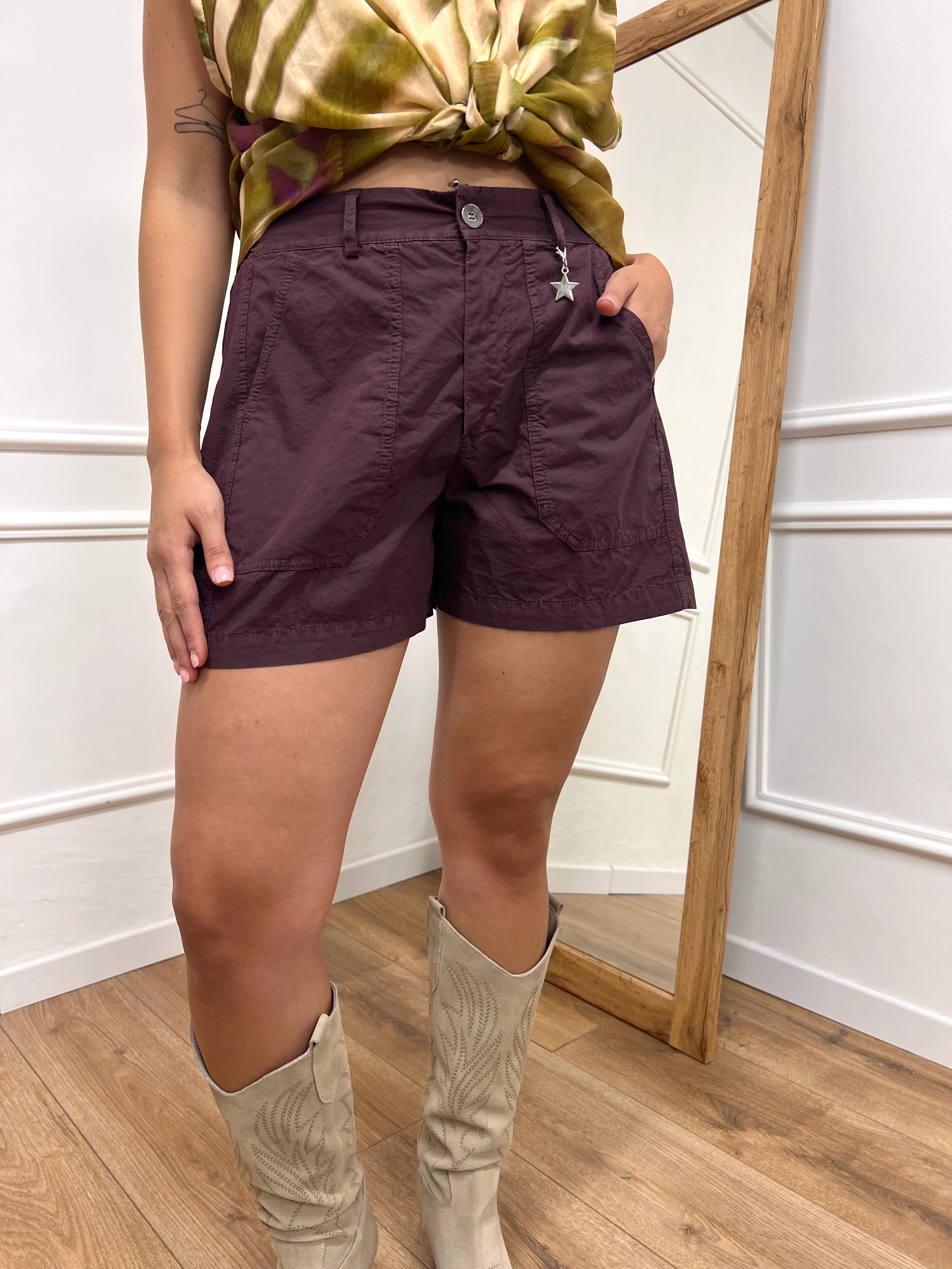SHORT STELLINA TELA PARACADUTE FICO SUSY MIX