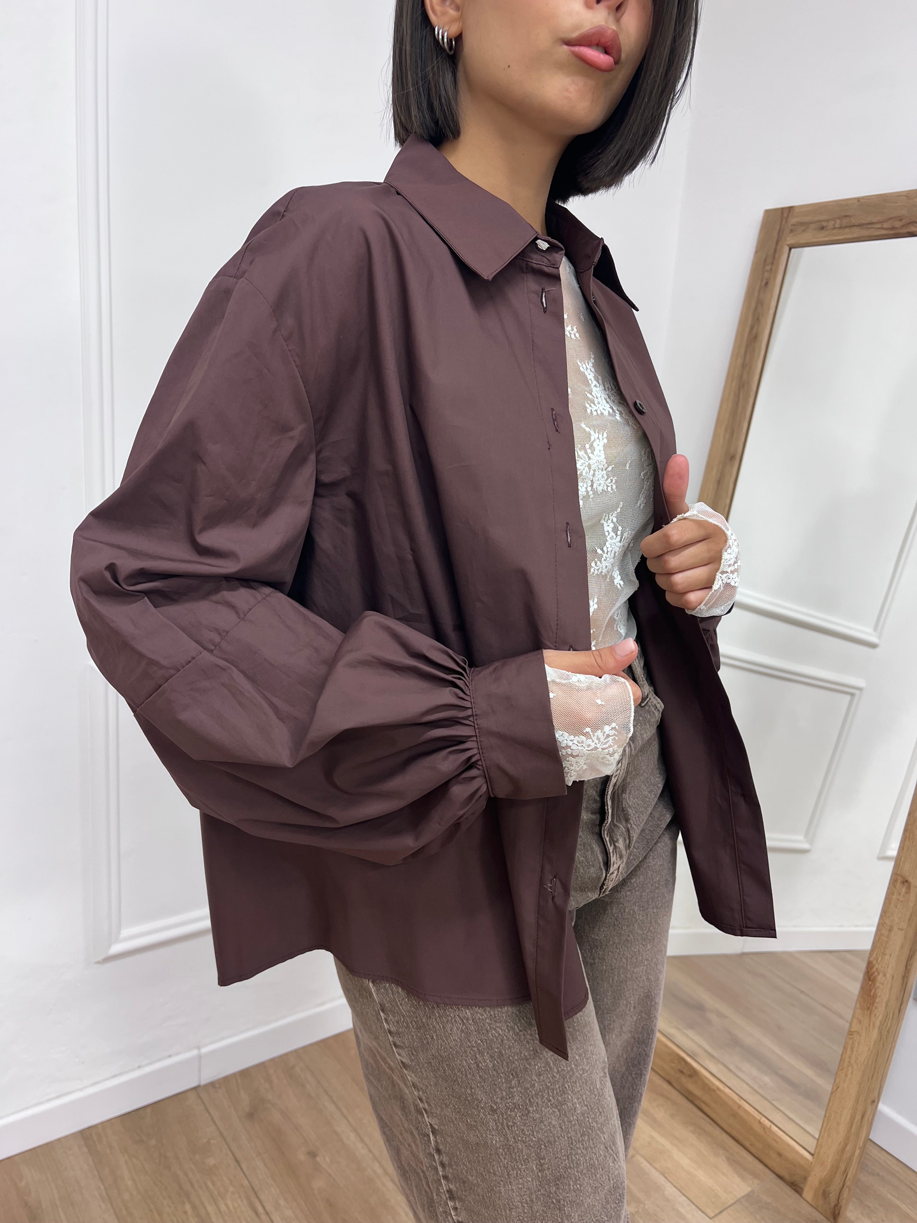 CAMICIA MANICHE PALLONCINO ILA MOGANO SUSY MIX