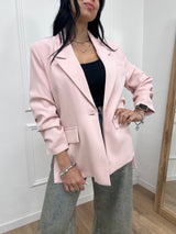 GIACCA UN BOTTONE SPACCHI LATO BRUNA ROSA SUSY MIX
