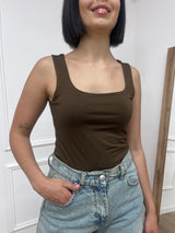 CANOTTA SCOLLO QUADRO JERSEY IRMA MORO SUSY MIX