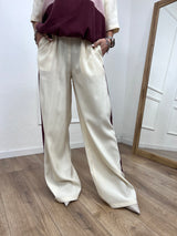 PANTALONE LACCIO BANDA CUPRO IRINA BURRO MOTEL