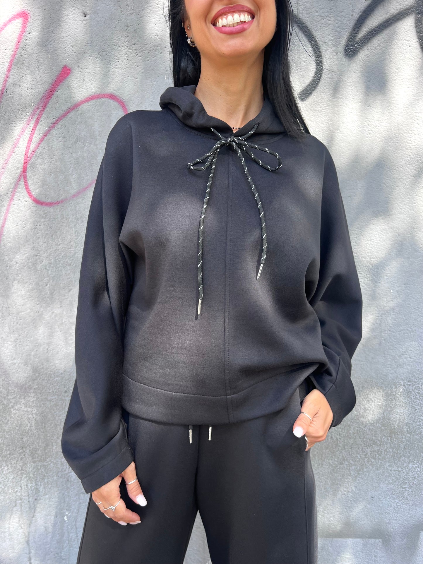 SUSY MIX COMPLETO FELPA & PANTALONE DONATELLA NERO