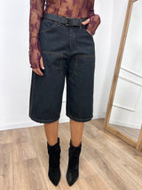 BERMUDA DENIM UTILITY GAIA DARK SUSY MIX