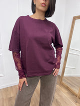 T-SHIRT MANICA PIZZO IOLANDA BAROLO SUSY MIX