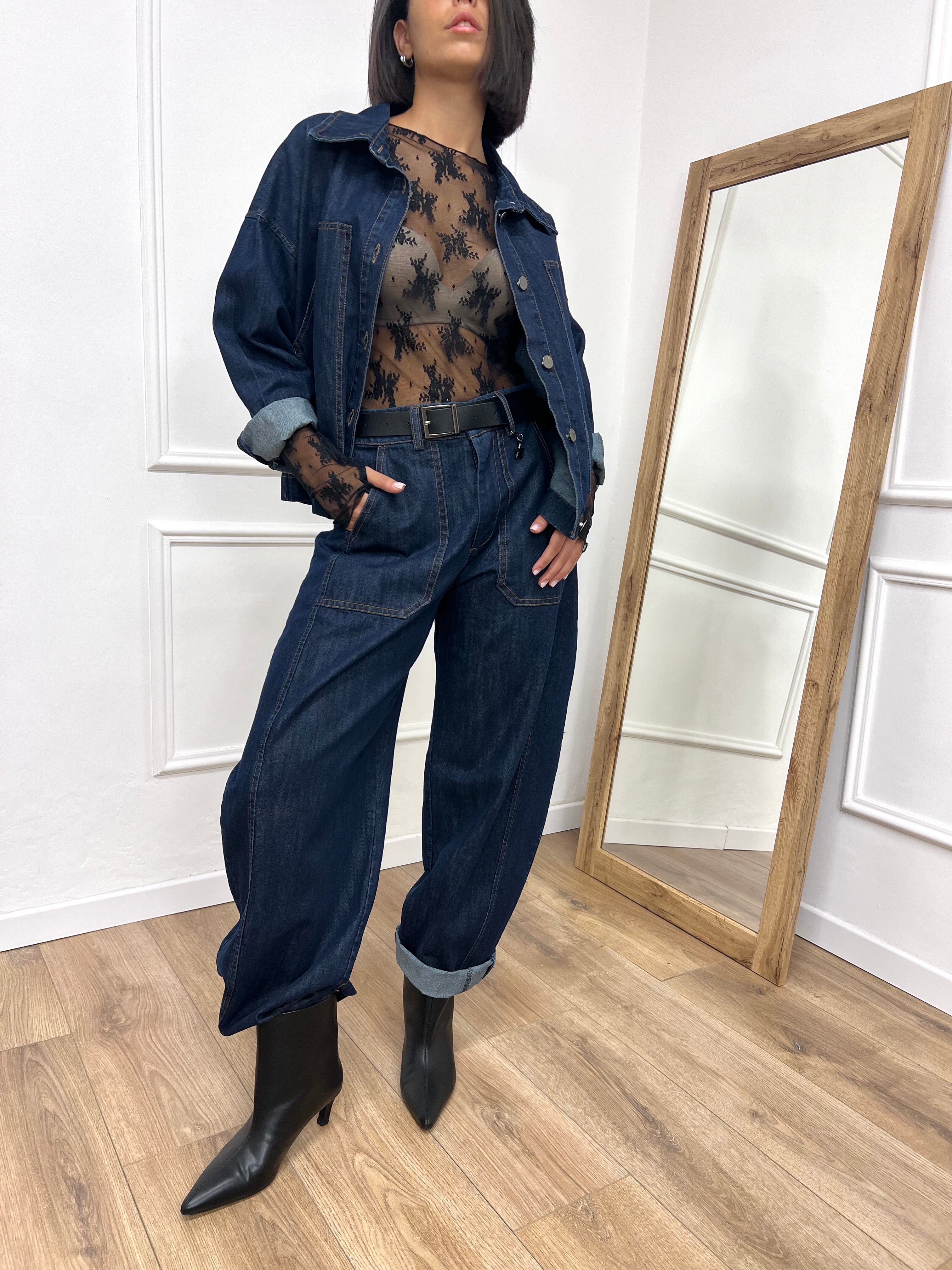GIUBBINO DENIM SCATOLA BLU ZERO SUSY MIX