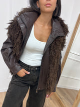 GIACCA 3 in 1 ECOPELLE + GILET MONGOLIA VITTORIA MORO