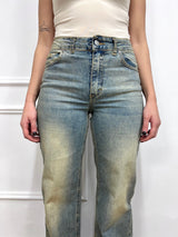 DENIM VITA ALTA STRAIGHT JERIKA SABBIATO SUSY MIX