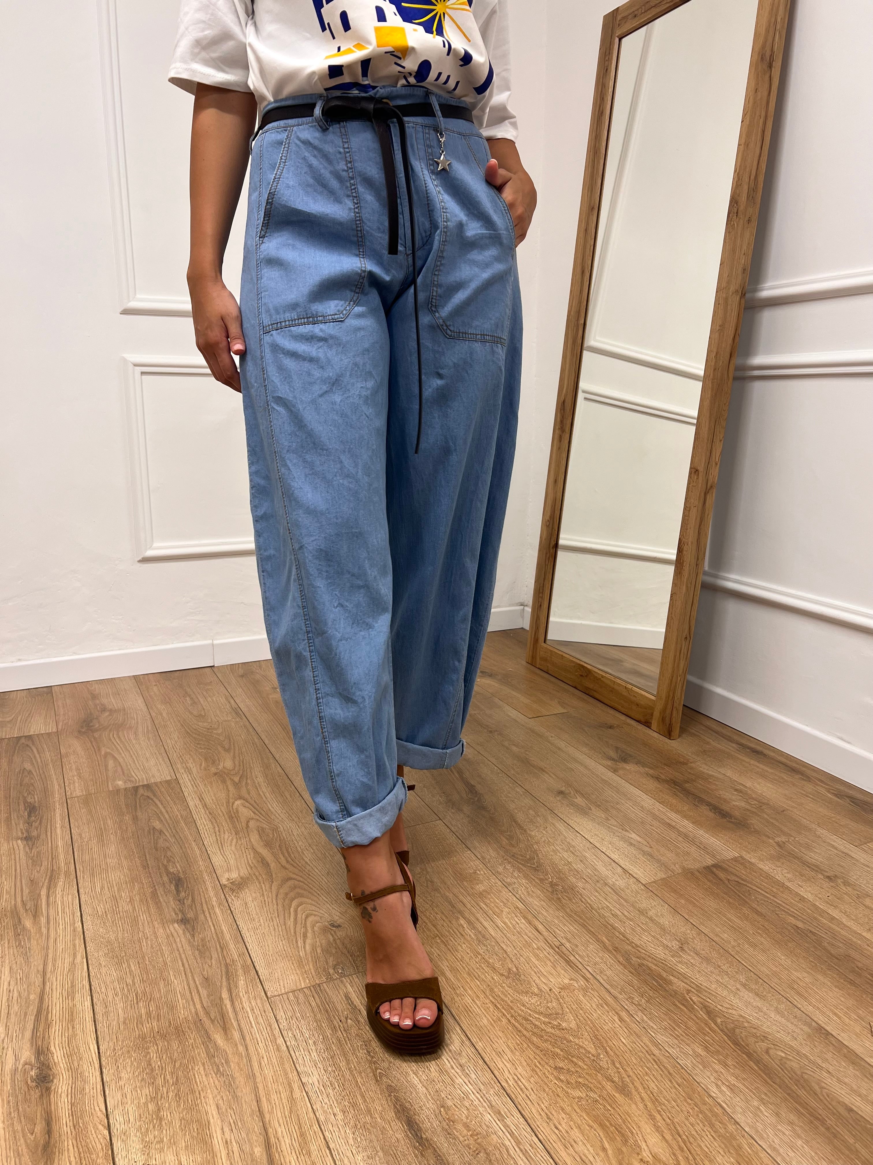 DENIM BALLON STELLINA LIGHT CHAMBRAY SUSY MIX