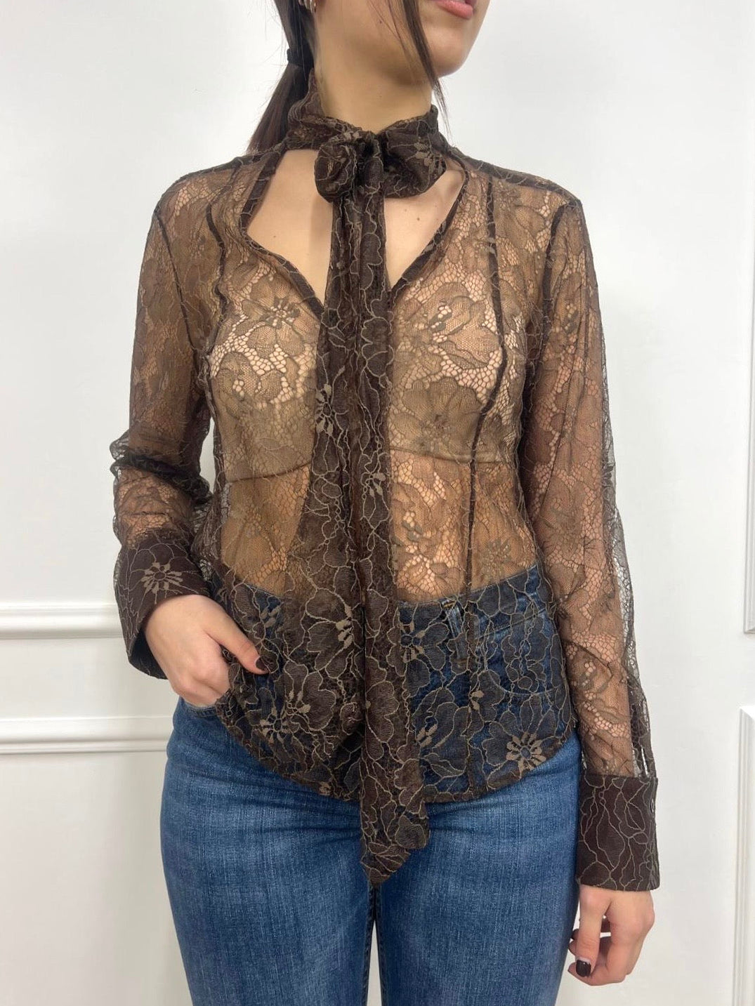 SUSY MIX BLUSA PIZZO FIOCCO SULEIMA MORO