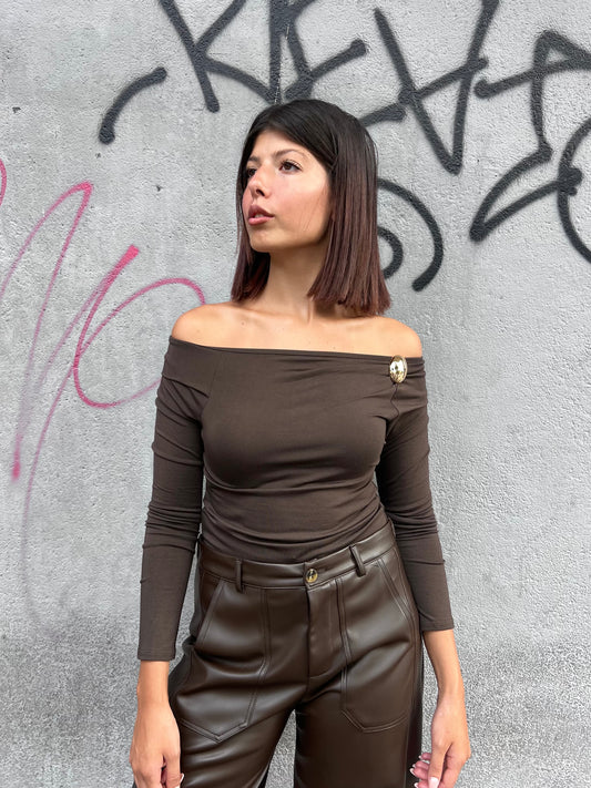 SUSY MIX MAGLIA BARCA CON APPLICAZIONE SORAYA MORO