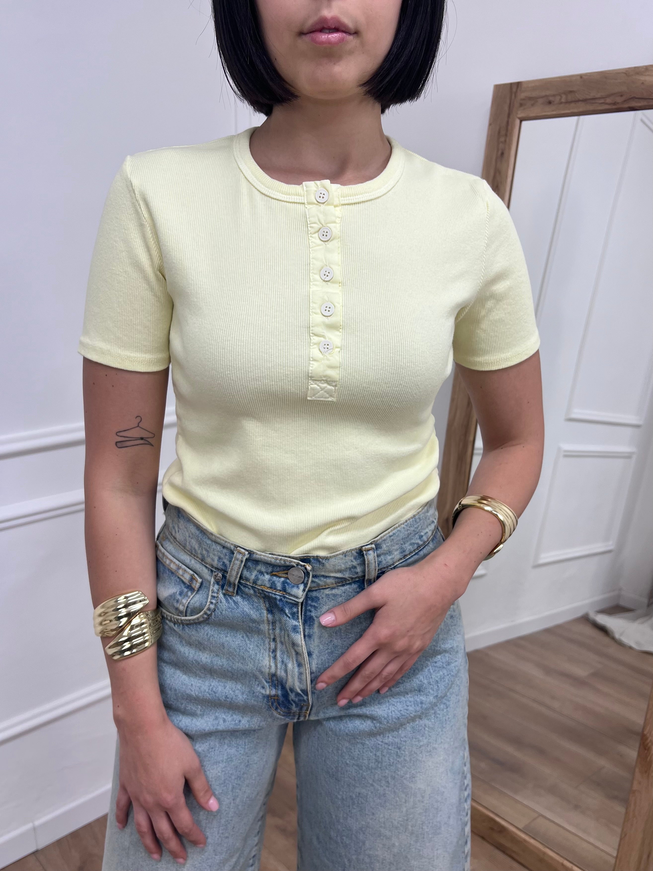 MAGLIA M/C SERAFINO COSTINE BENNY GIALLO MOTEL