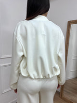 COMPLETO SCUBA FELPA & PANTALONE YLENIA LATTE SUSY MIX