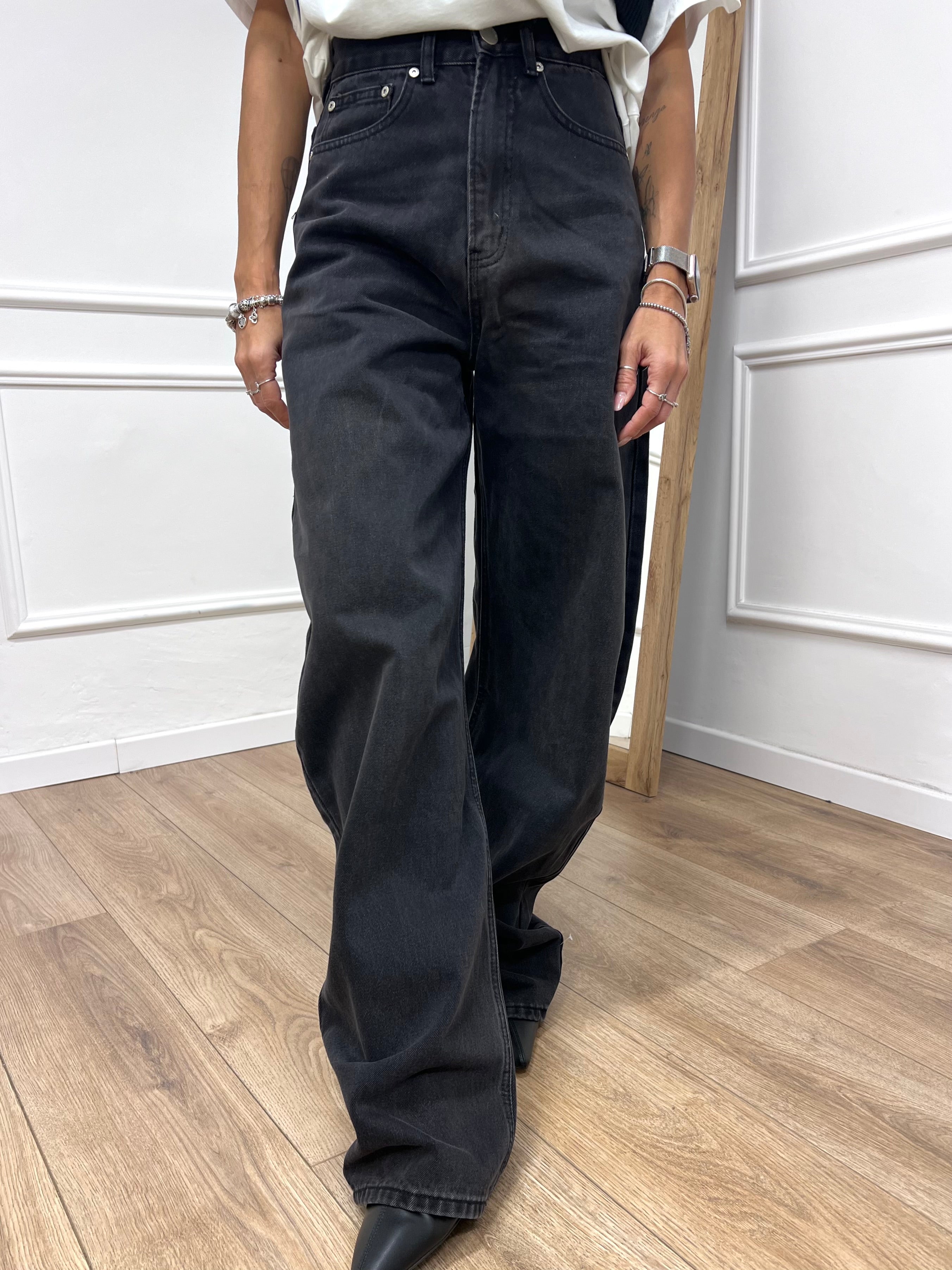 DENIM VITA REGULAR BLACK WASHED GLAMOROUS