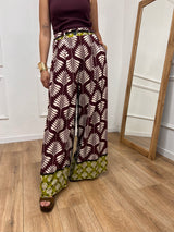 PANTALONE VITA ALTA PALAZZO FANTASIA FICO SUSY MIX