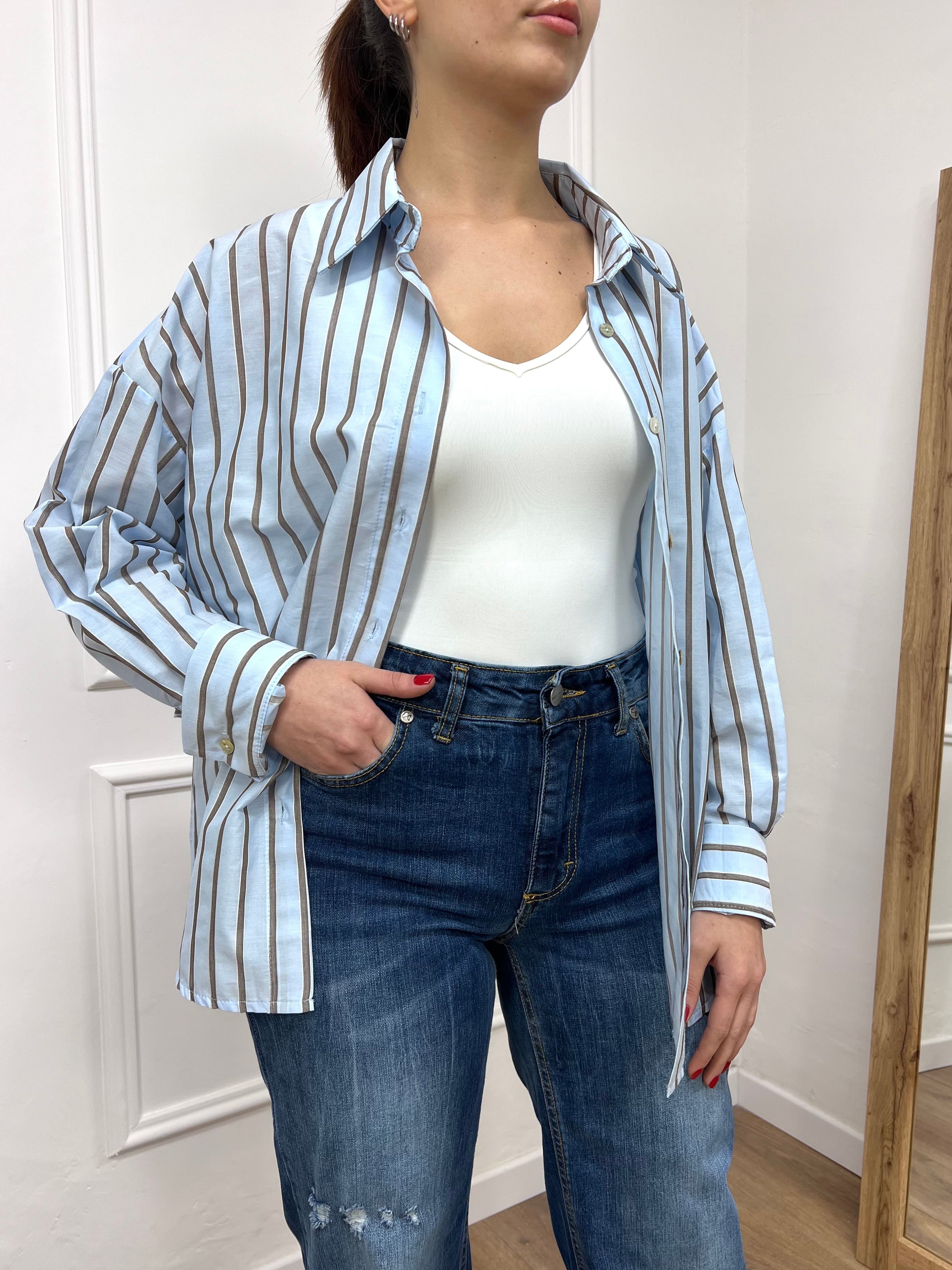CAMICIA OVER GESSATA PENNY CELESTE SUSY MIX