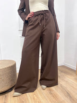PANTALONE PALAZZO PUNTO MILANO CIOCCOLATO MOTEL
