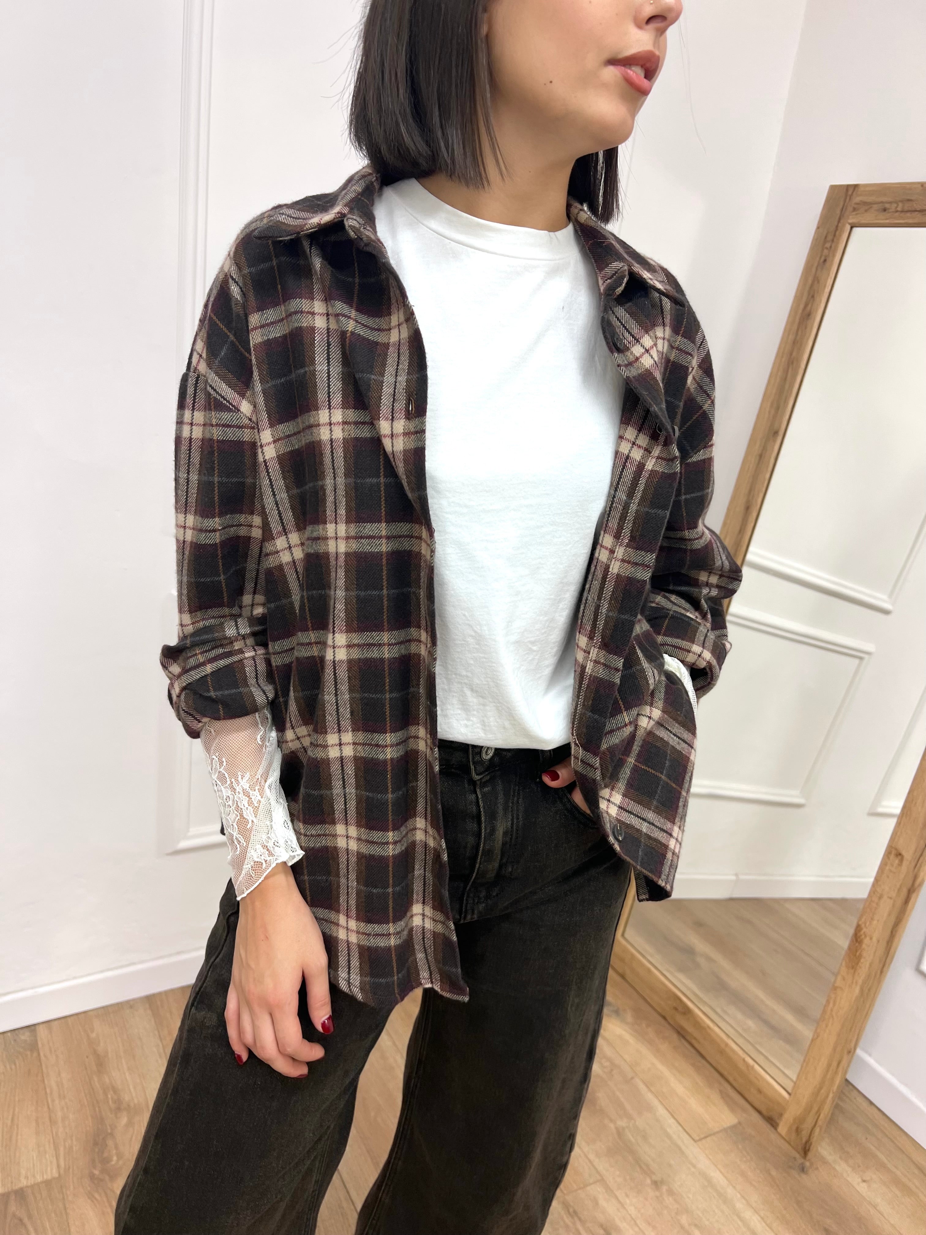 CAMICIA CHECK FLANELLA PAMELA MORO MOTEL
