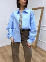 CAMICIA MANICHE PALLONCINO ILA AZZURRO SUSY MIX