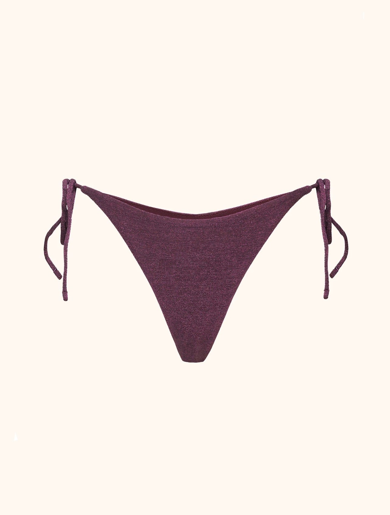 SLIP LUREX AMERICANO REGOLABILE BORDEAUX ME FUI