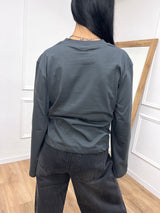T-SHIRT GIROCOLLO MANICA CAMPANA PIOMBO SUSY MIX